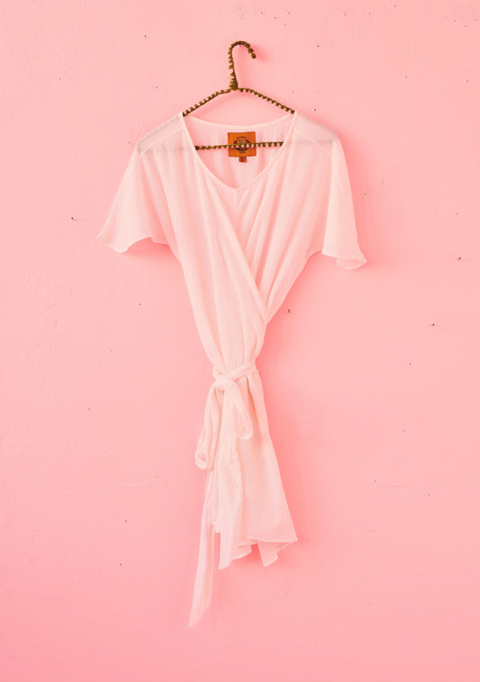 Slit Wrap Tunic | Crinkle Cotton