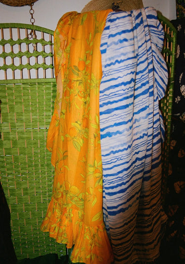 Mini Ruffle Power Pareo | Cotton Gauze Coniglio Palm Beach