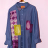 Classic Button Down | Chambray Embroidered Patch Coniglio Palm Beach
