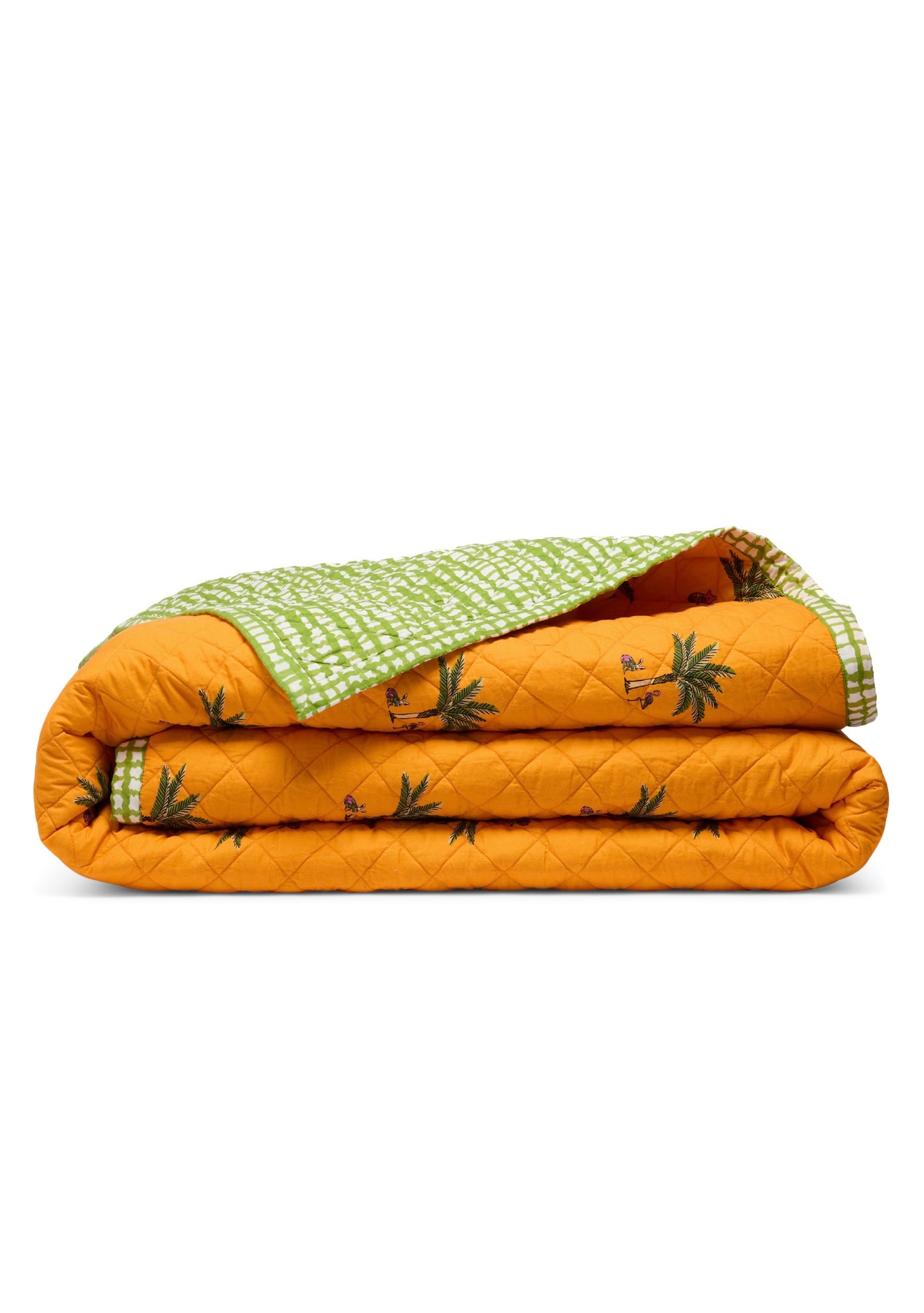 King Reversible Quilt | Cotton Percale