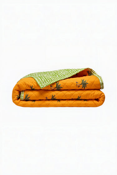 King Reversible Quilt | Cotton Percale