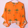 Button Front Scarf Top | Crinkle Cotton Coniglio Palm Beach