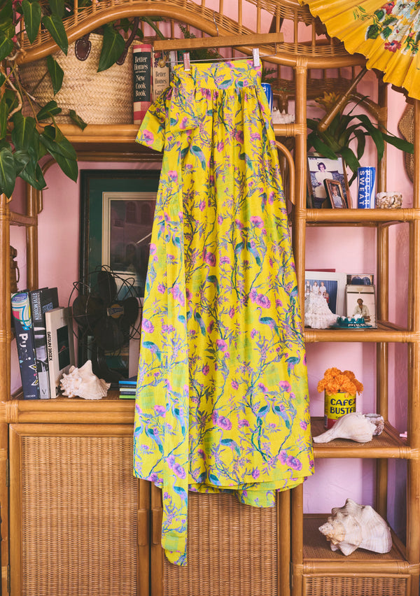 Atlantic Maxi Ball Skirt | Silk Dupioni