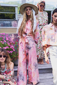 Two Panel Wrap Pant | Silk Dupioni