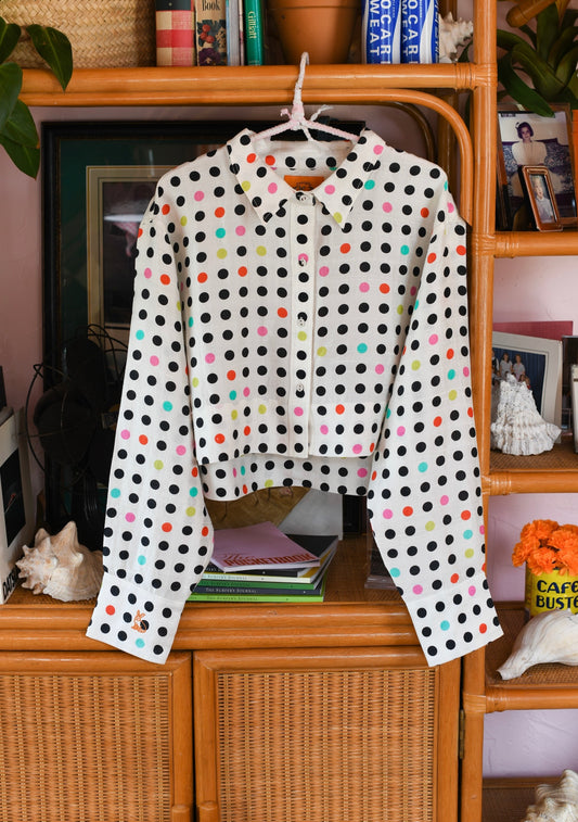 Golfview Crop Top | Silk Dupioni