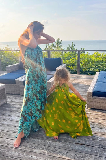 Seaspray Halter Maxi Dress | Silk Habotai Coniglio Palm Beach