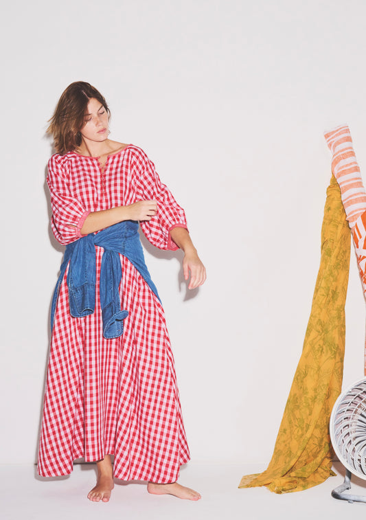 Jaclyn Maxi Dress | Gingham