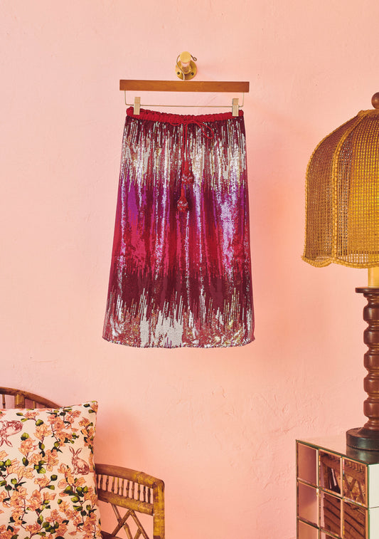 Convertible Skirt + Strapless Mini Dress |  Sequin