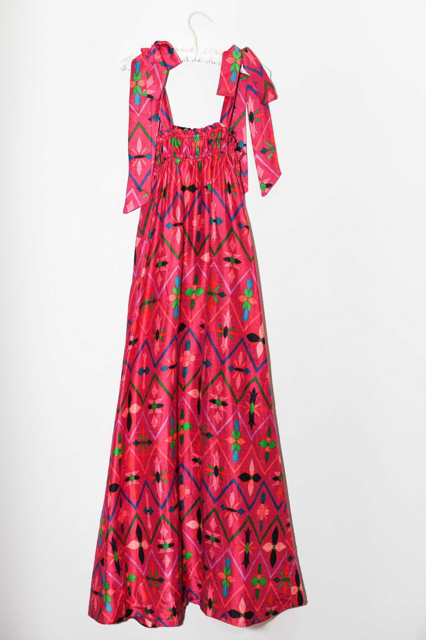 Convertible Maxi Dress | Silk Dupioni