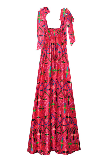 Convertible Maxi Dress | Silk Dupioni Coniglio Palm Beach