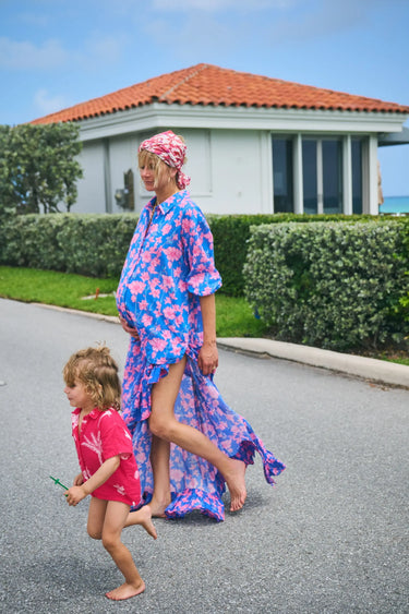 Ruffle Power Pareo™  | Cotton Gauze Coniglio Palm Beach