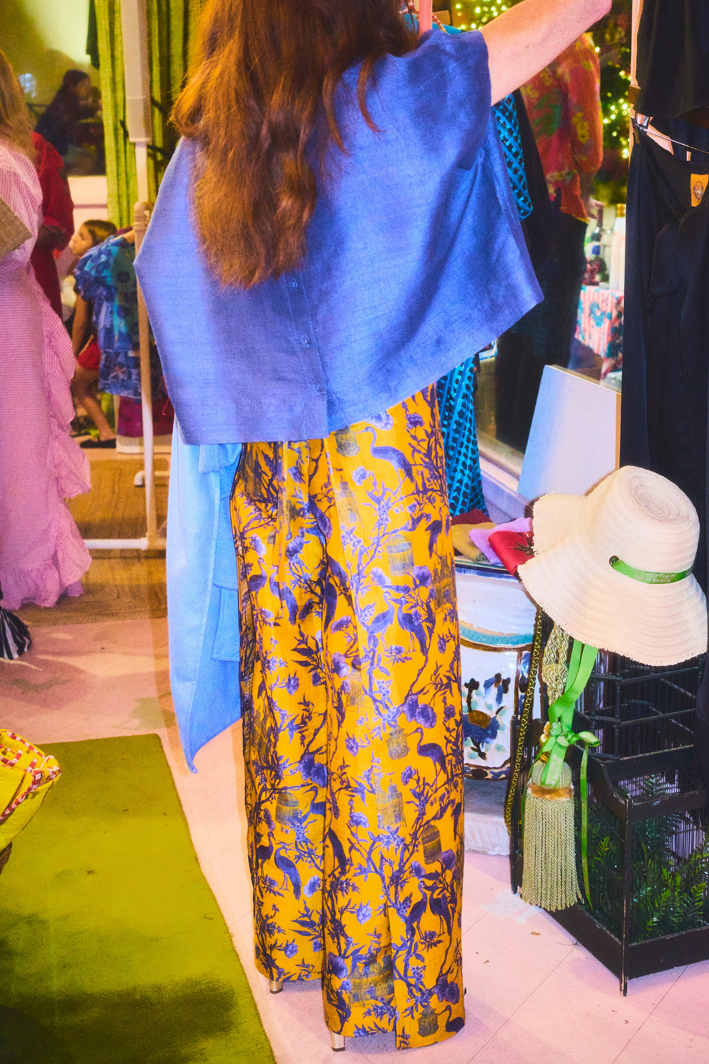 Two Panel Wrap Pant | Silk Dupioni