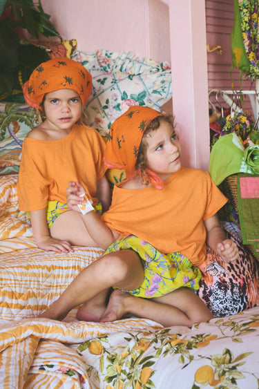 Kids Goldie Bloomer | Linen Coniglio Palm Beach