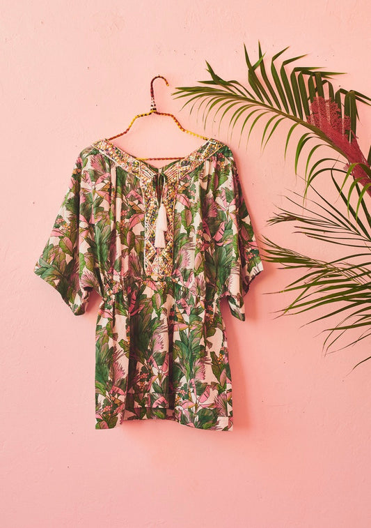 Lita Beaded Tunic | Cotton