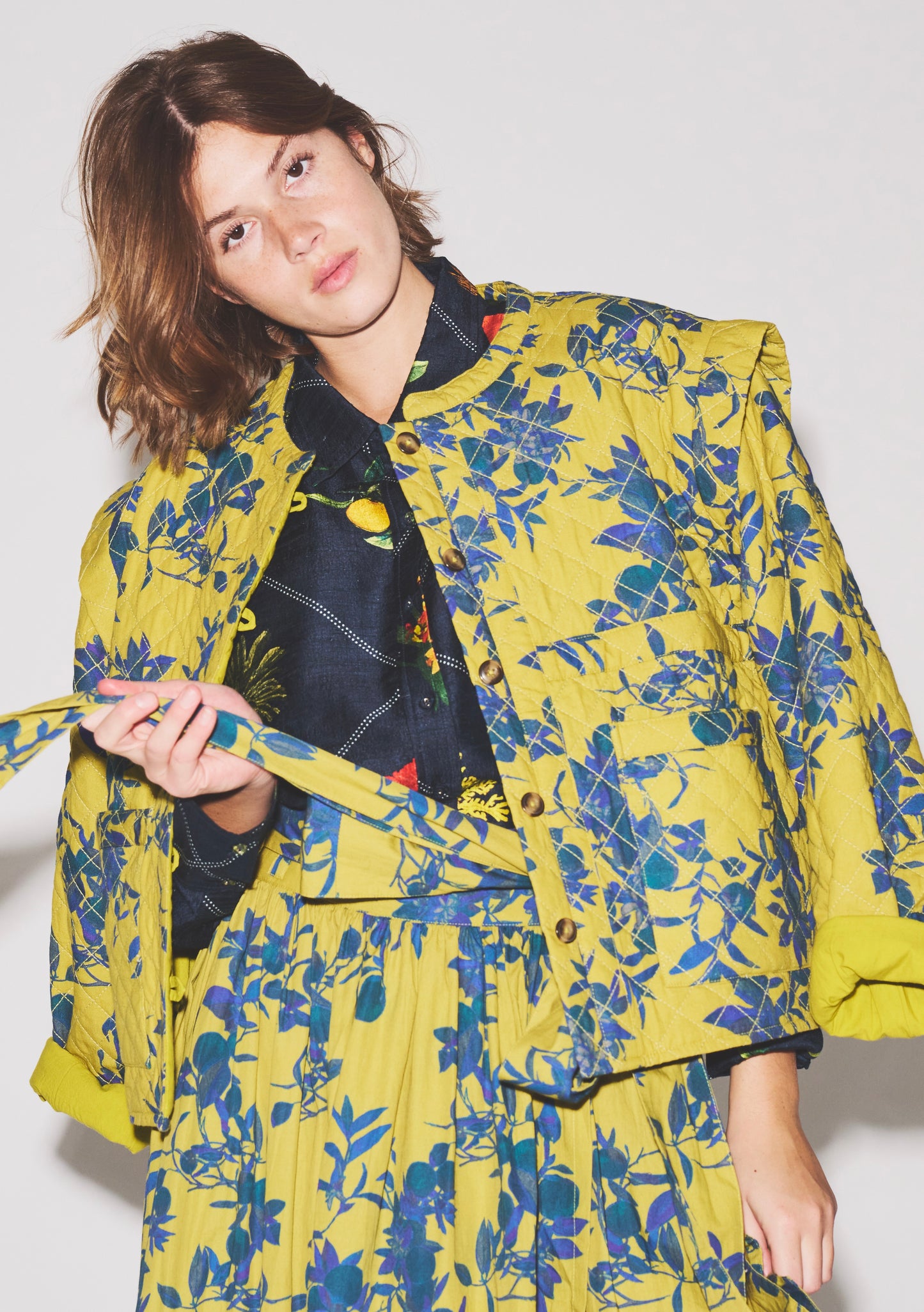 Quilted Long Sleeve Jacket