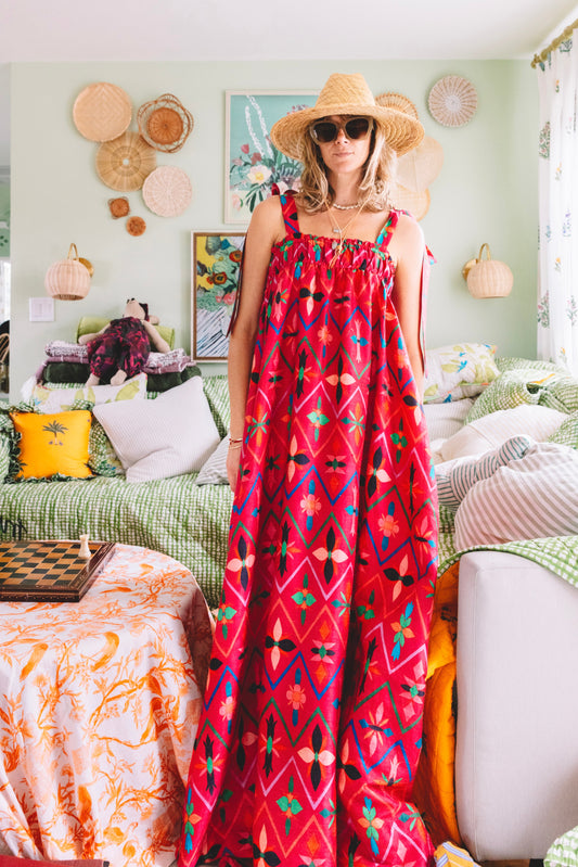 Convertible Maxi Dress | Silk Dupioni