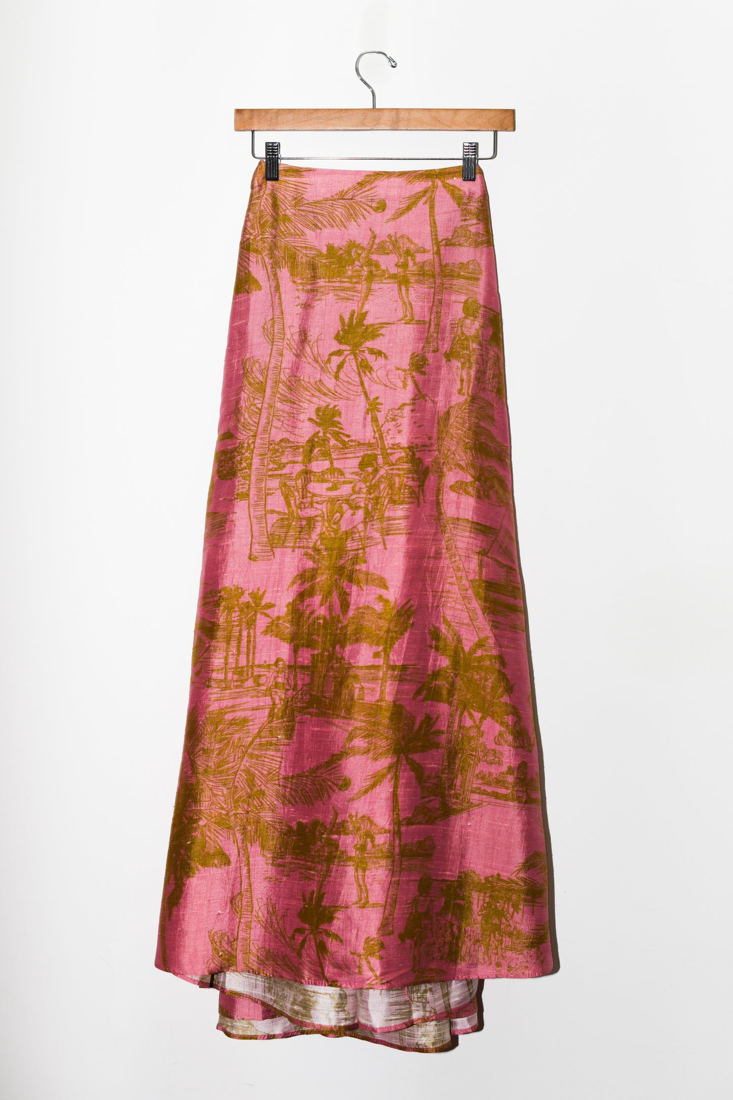 Adjustable Maxi Bustle Skirt | Silk Dupioni