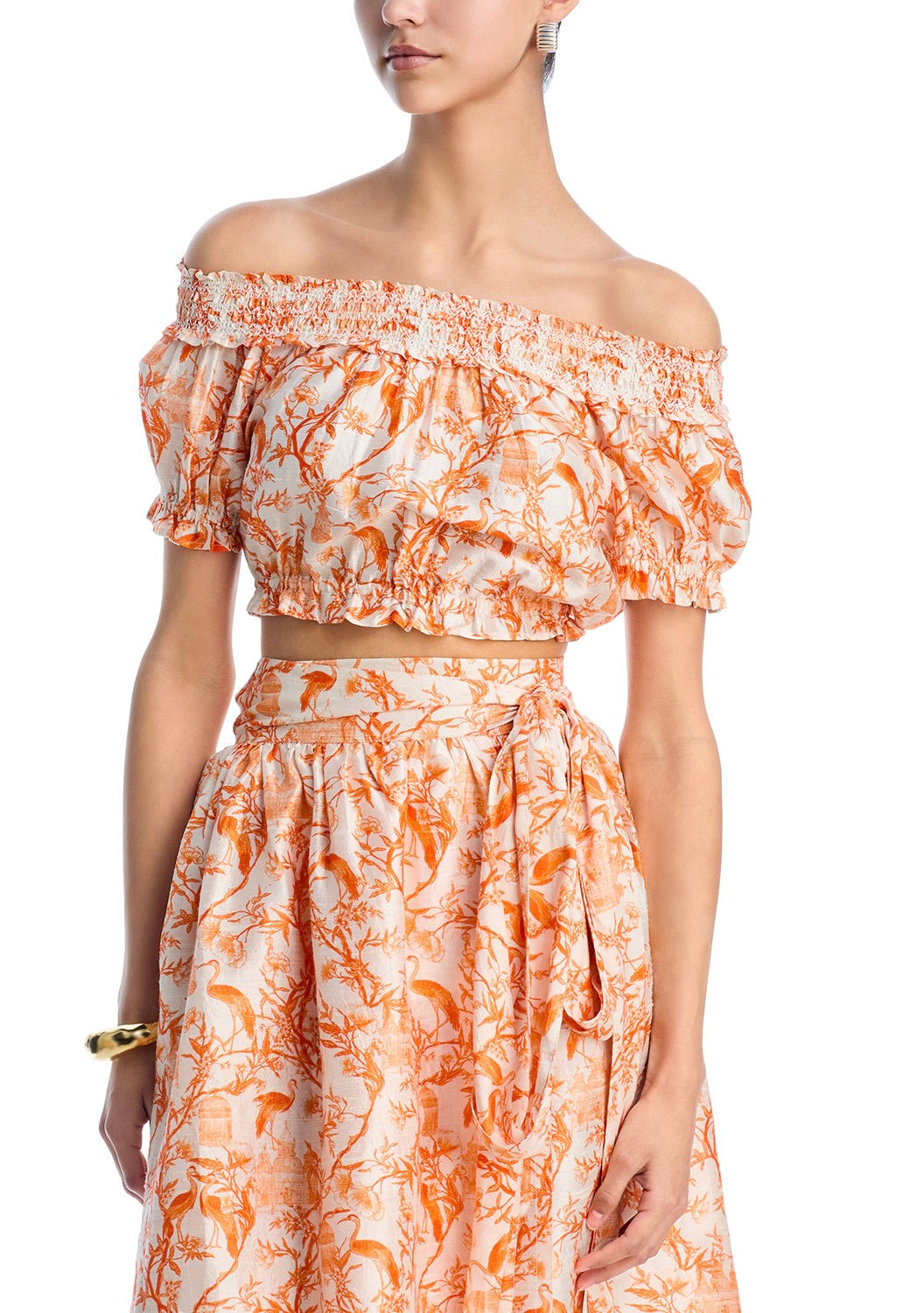 Angler Crop Top | Silk Dupioni