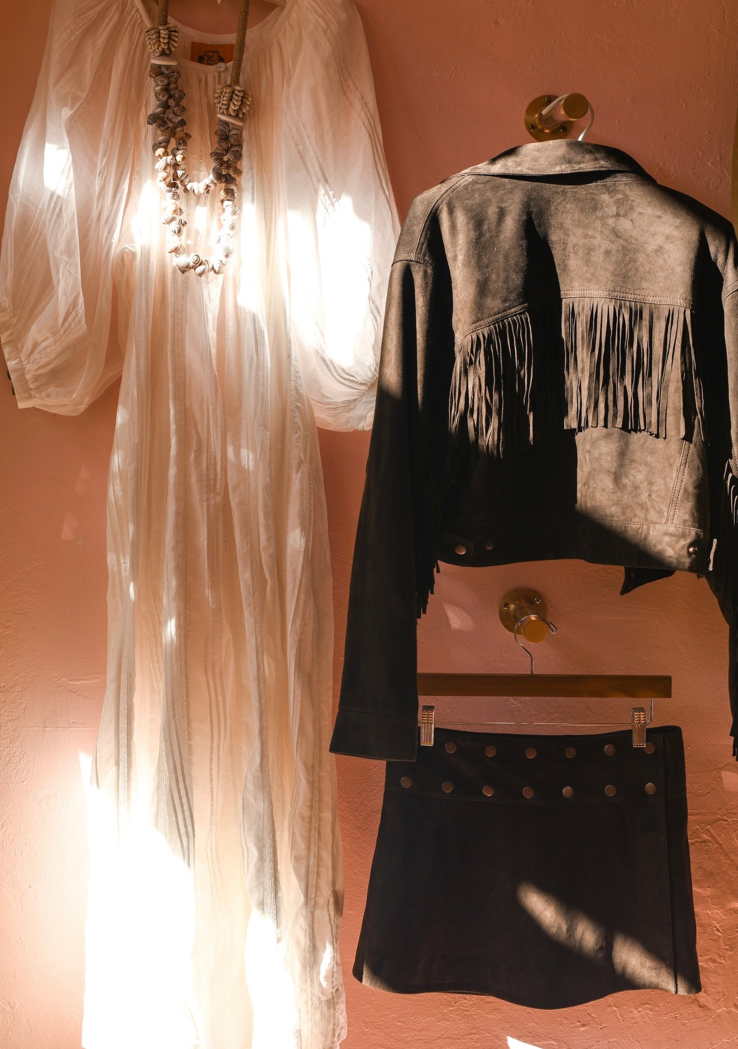 Barefoot Fringe Jacket | Suede