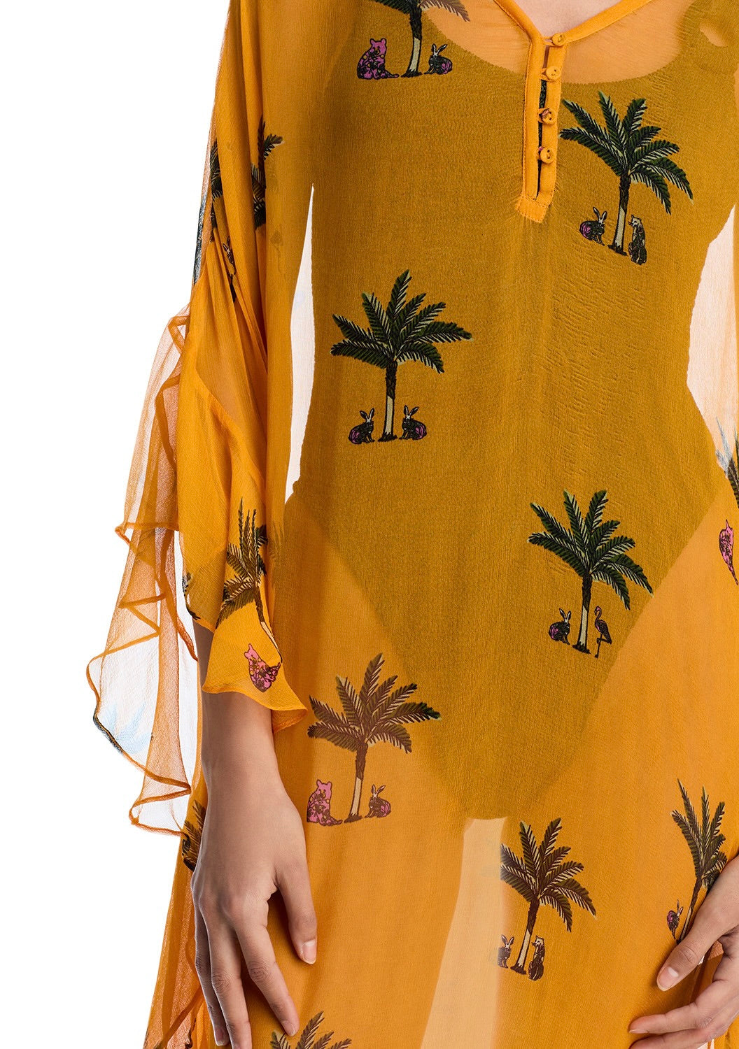 Marjorie Maxi Caftan | Viscose Chiffon