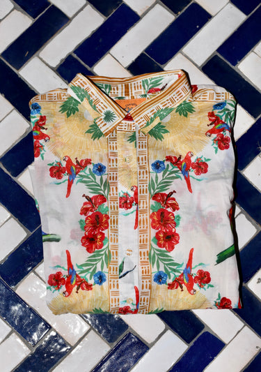 Classic Button Down | Cotton Voile Coniglio Palm Beach