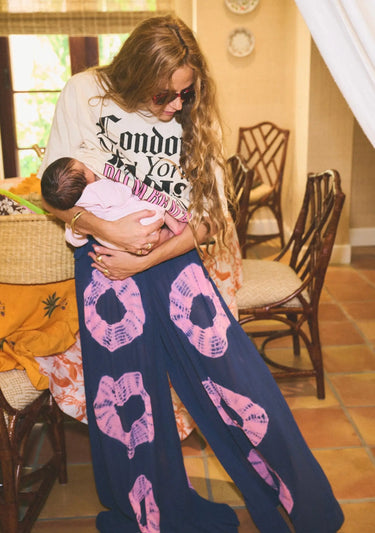 Exaggerated Wide Leg Esplanade Pant | Viscose Georgette Coniglio Palm Beach