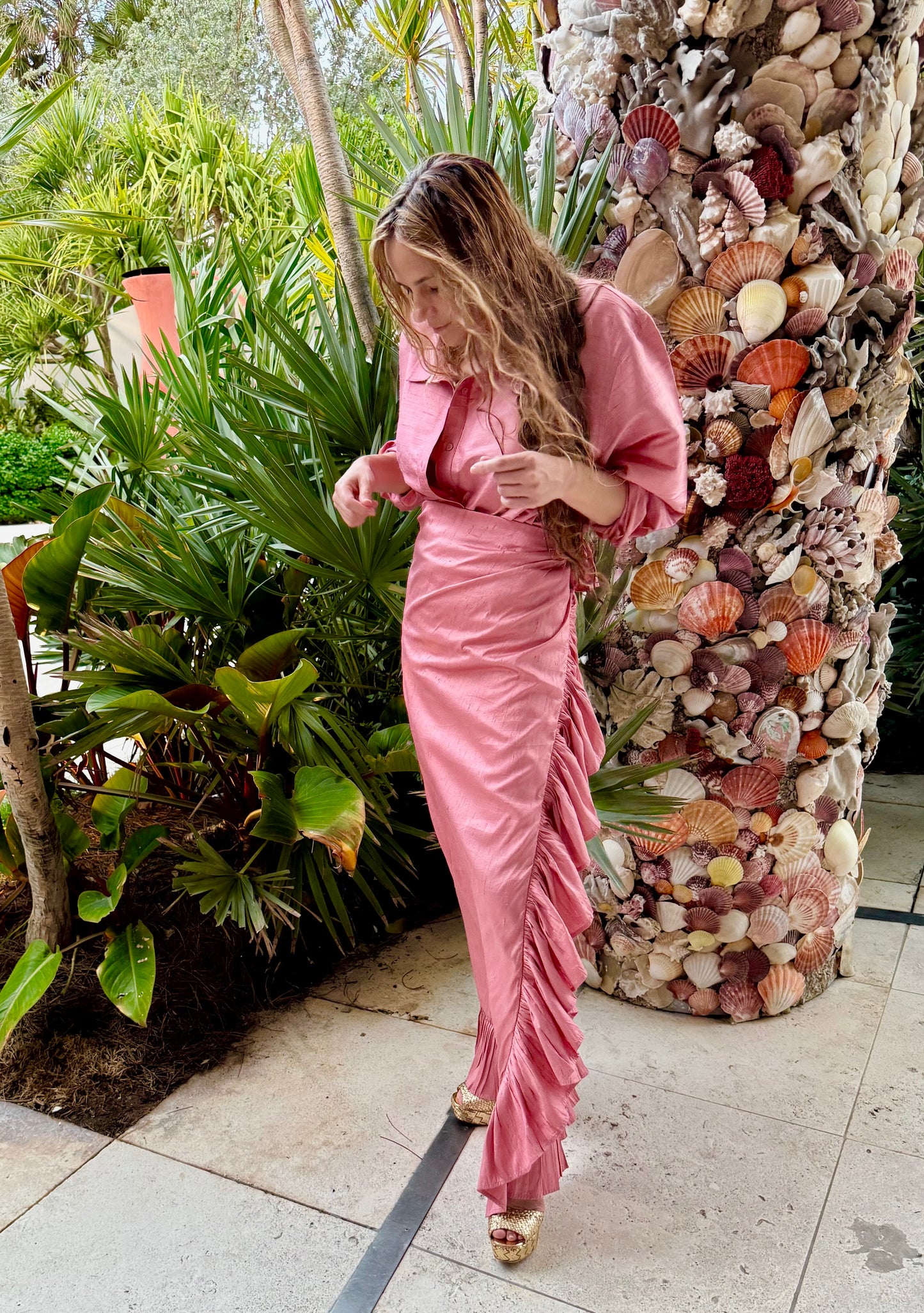 Ruffle Power Pareo™  | Silk Dupioni