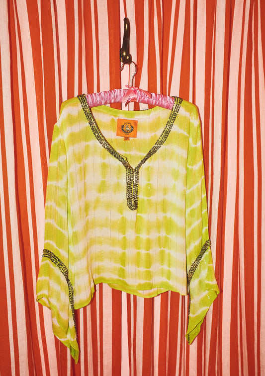 Beaded Party Top | Viscose Lurex