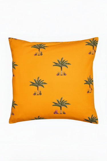 Reversible Throw Pillow | Cotton Percale