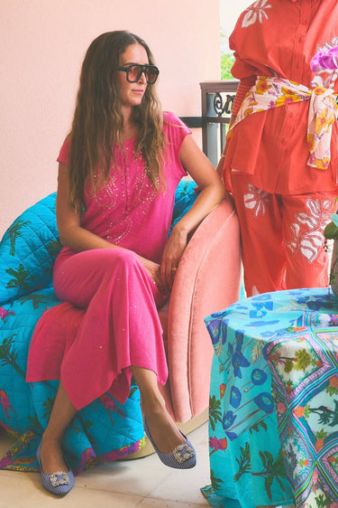 Gulfstream Dress | Linen Jersey Coniglio Palm Beach