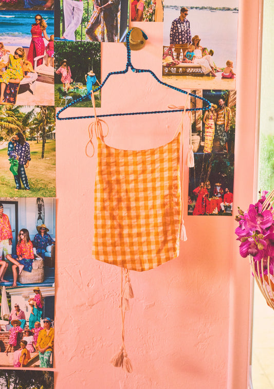 Reed Tie Top | Gingham