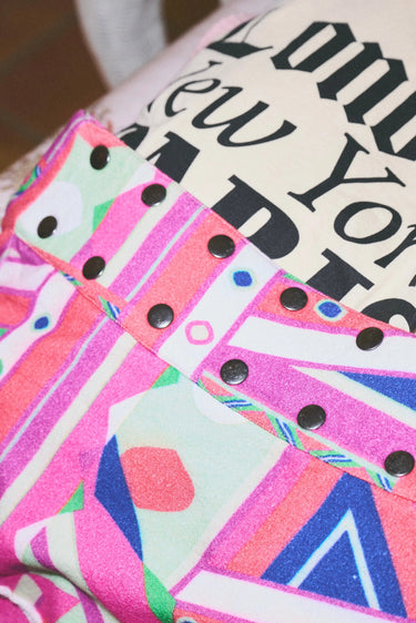 Flagpole Snap Micro Mini Skirt | Velour Terry Coniglio Palm Beach