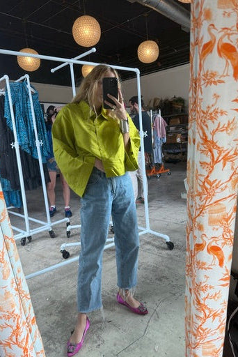 Everglades Crop Top | Silk Dupioni