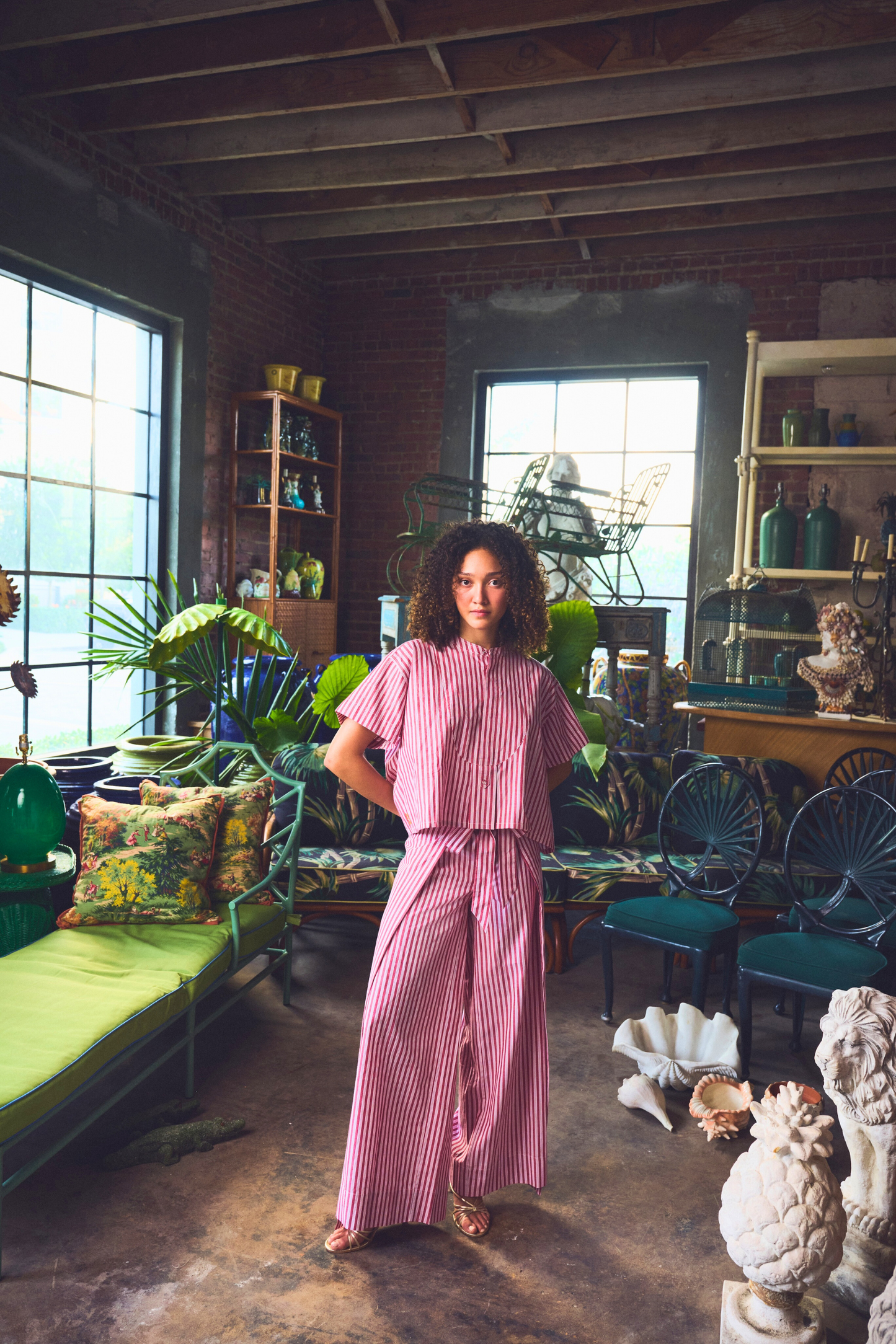 Kenlyn Crop Top | Yarn Dye Cotton