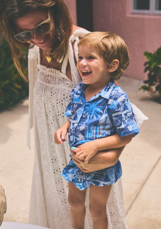 Kids Mimi Button Down | Cotton Gauze