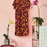 Short Sleeve Cocoon Midi Dress | Double Cotton Gauze Coniglio Palm Beach
