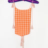 Reed Tie Top | Gingham Coniglio Palm Beach