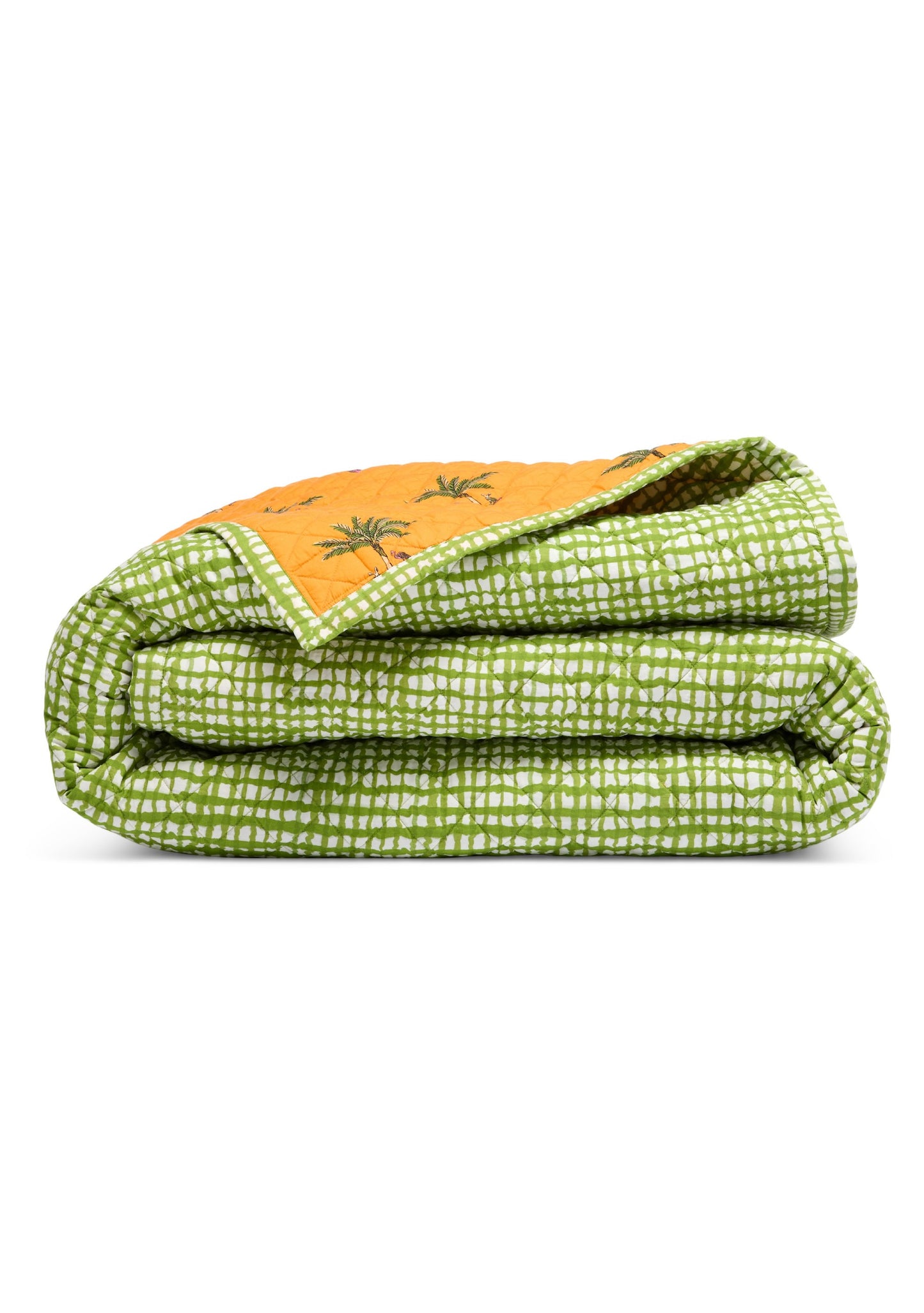 King Reversible Quilt | Cotton Percale