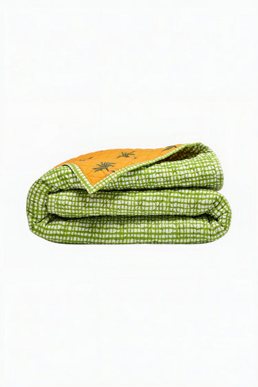 Queen Reversible Quilt | Cotton Percale