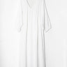V Neck Maxi Dress | Crinkle Cotton WHITE Coniglio Palm Beach