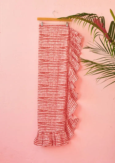 Ruffle Power Pareo™ | Silk Dupioni Coniglio Palm Beach