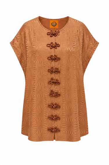 Eve Mini Dress w/ Frogs | Viscose Jacquard