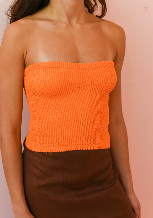 Flex Fit Tube Top | Orange
