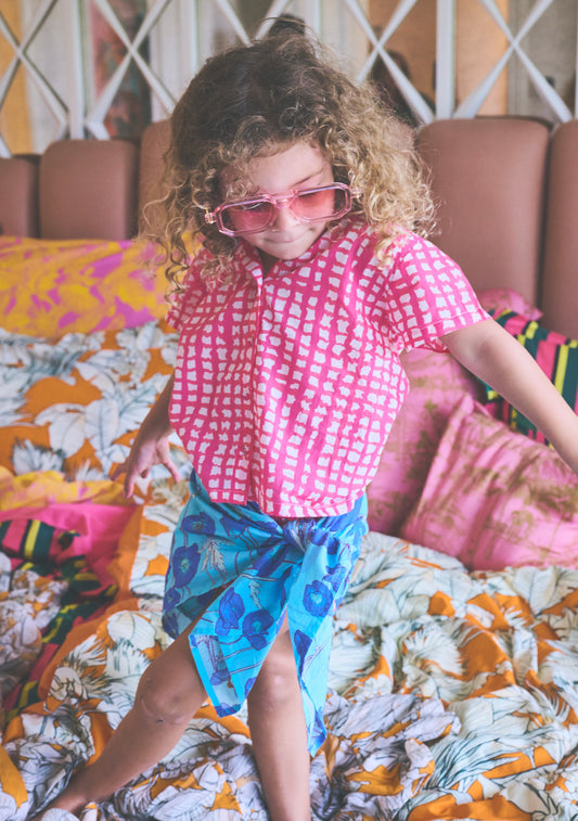 Kids Mimi Button Down | Cotton Cambric