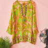 Coco Long Sleeve Embellished Tunic | Silk Habotai Coniglio Palm Beach