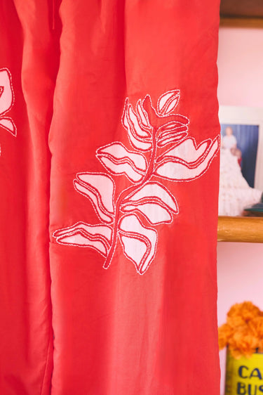 Beach Pant | Embroidered Cotton Coniglio Palm Beach