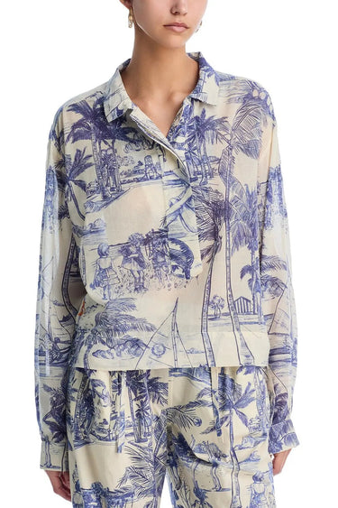 Mirasol Top | Cotton Voile Coniglio Palm Beach