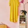 Short Sleeve Cocoon Midi Dress | Double Cotton Gauze Coniglio Palm Beach