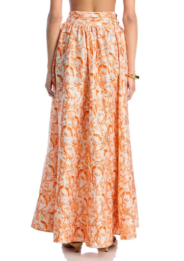 Atlantic Maxi Ball Skirt | Silk Dupioni Coniglio Palm Beach
