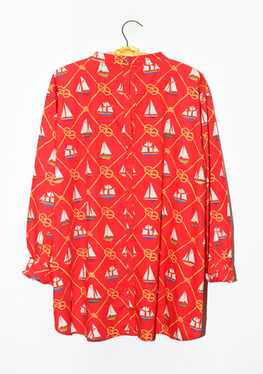 Open Back Modern Layering Top | Cotton Poplin Coniglio Palm Beach